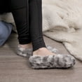 thumbnail image 2 of BambooMN Women's Tie Dye Multicolor Fuzzy Slippers - Silvery Grey - Medium - 2 Pairs, 2 of 4