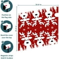 thumbnail image 6 of Merry Christmas Mailbox Cover Red Christmas Deer Snowflake Mailbox Covers Magnetic Standard Size 25.5x21 Inch Winter Xmas Holiday Decorative Post Letter Box Cover for Garden Yard Decor, 6 of 6