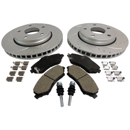 UPC 849603000730 product image for Crown Automotive 52060137DSK Performance Brake Kit; Incl. Drilled And Slotted Ro | upcitemdb.com