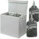 thumbnail image 1 of Cesto para ropa sucia Simple Houseware doble con tapa gris, 1 of 7
