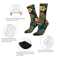 thumbnail image 3 of Fuzoiu Tropical Tribe Mask Print Athletic Crew Socks for Men & Women,Casual Crew Socks,Above Ankle Crew Socks for Business, Casual, 3 of 6