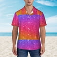 thumbnail image 4 of Lsque Holiday Shiny pattern Hawaiian Shirt for Men, Unisex Summer Beach Casual Short Sleeve Button Down Shirts-XX-Large, 4 of 9