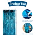 thumbnail image 6 of LQQBOX 3 Pack 3.28 x 6.56 FT Blue Foil Fringe Curtains Party Decorations, Tinsel Curtain Backdrop for Parties, Door Streamers, Glitter Streamer Fringe Backdrop for Birthday Decoration, 6 of 7