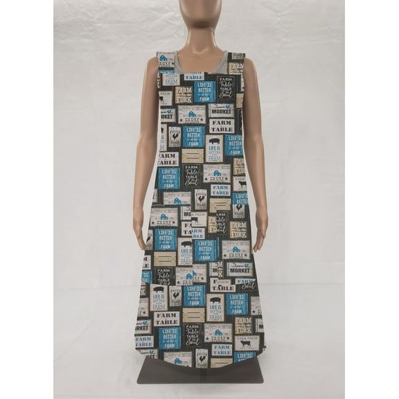 Farm To Table Cross Back Apron by Penny's Needful Things (Blue)