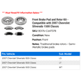 thumbnail image 2 of Front Brake Pad and Rotor Kit - Compatible with 2007 Chevy Silverado 1500 Classic, 2 of 2
