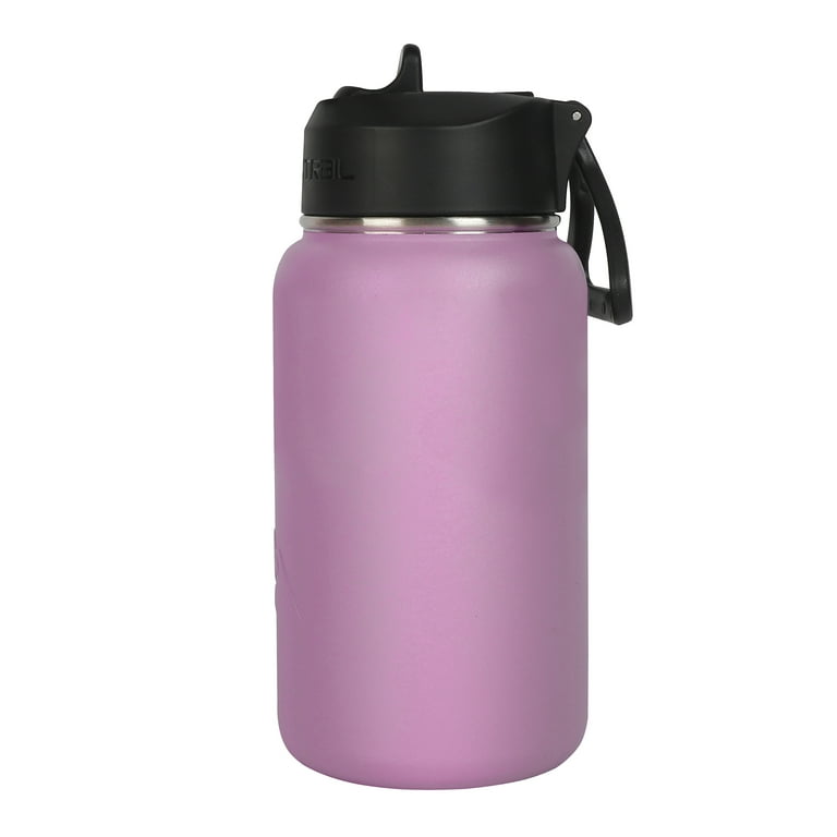 Ozark Trail 18 oz Stainless-Steel Flip-Top Water Bottle, Lilac