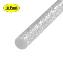 Uxcell Glitter Mini Hot Melt Glue Stick 0.27" x 4" Silver Grey 10 Pack