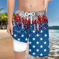 thumbnail image 2 of Gubotare Boys July 4th Swim Trunks Boys Swim Trunks Swimming Shorts Stretchy Quick Dry Swimsuit (Navy,Size 6-7 Years), 2 of 4