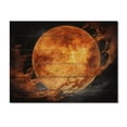 thumbnail image 3 of Designart "Glowing Amber Venus The Evening Star I" Venus Print on Natural Pine Wood, 3 of 5