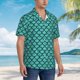 thumbnail image 3 of Fotbe Aquamarine Glitter Camisa Hawaiana para Hombre Unisex – Camisa Casual de Verano con Botones de Manga Corta de Algodón y Lino,Small, 3 of 7