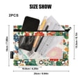 thumbnail image 4 of FORMRS 2 Pack Pencil Pouch for 3 Ring Binder with Clear Window Zipper Case, Colorful Flowers Pattern, 4 of 6