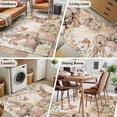 thumbnail image 5 of Easter Rabbits Area Rugs 3'x5', Washable Small Throw Rugs for Living Room Bedroom, Spring Flowers Butterfly Bunny Plants Beige Indoor Outdoor Rug Non-Slip Low Pile Carpet Runner Reversible Floor Mats, 5 of 8