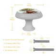 thumbnail image 5 of Coconut Tree Fluorescent Drawer Pulls with Screws: Round 4-Pack, Glow-in-the-Dark Knobs for Cabinets, Wardrobes, Dressers - Decorate Your Furniture!, 5 of 6