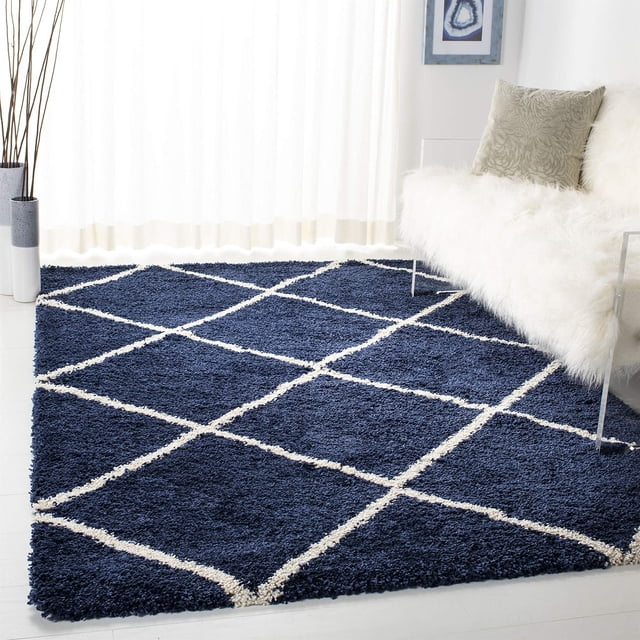 Hawthorne Collection Tapis Shag Marine - 5 Pieds1 Pouces x 7 Pieds6 Pouces
