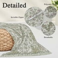 thumbnail image 2 of Sage Green Boho Pillow Covers, Linen Long Throw Pillow Case, Vintage Abstract Art Ethnic Tribe Holiday Pillow Protector Decorative Cushion Cover for Living Room/Bedroom 12" x 20", 2 of 8