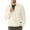 Beige, variant on UVEASISHA Mens Quarter Zip Pullover Quilted Sweatshirt Geometric Texture Long Sleeve Lapel Fall Tops Solid Color Casual Sweatshirts for Men Todays Sales Today Black L