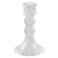 thumbnail image 4 of 2pcs Taper Candle Holders Bulk, Clear Glass Candlestick Holders for Centerpieces, Modern Wedding Decor,Elegant Table Decorations for Dining, Anniversary,Party&Home Centerpiece Decor, 4 of 7
