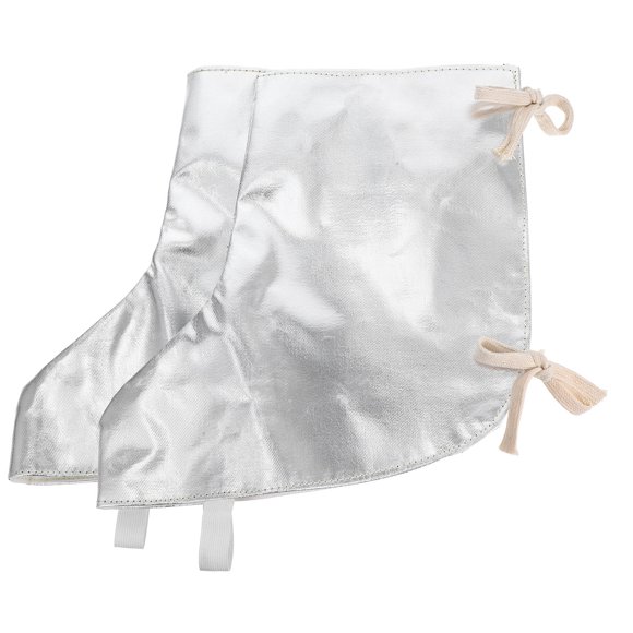 PENIKOKO 1Par Cubierta Para Botas De Soldador Con Material De Aluminio Plata