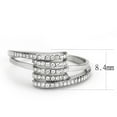 thumbnail image 2 of Luxe Jewelry Designs Women's Stainless Steel Pave Ring with Round CZ - Size 9 (Pack of 2), 2 of 4
