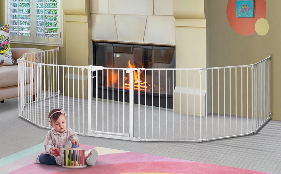 KingSo 198 inch Baby Gate Extra Wide Baby Gate Play Yard Foldable Baby