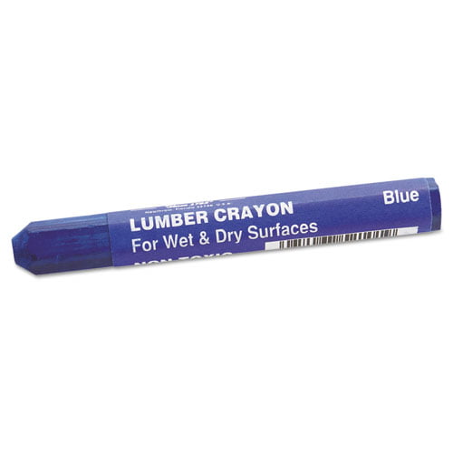 36512 Dixon Lumber Marking Crayons 12 Pack 4-1/2 x 1/2 Hex Soft Graphite 