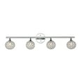 thumbnail image 2 of JONATHAN Y Maeve 32.5" 4-Light Iron/Glass Contemporary Glam LED Vanity Light, Chrome, 2 of 6