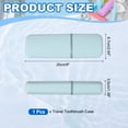 thumbnail image 2 of Uxcell Travel Toothbrush Case, 7.9x2.7x1.4" Portable Travel Toothbrush Holder with Flat, Plastic Toothpaste Container for Bathroom, Gym, Business Trip, Camping, Sky Blue, 2 of 7