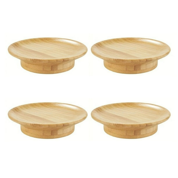 posavasos de bambú para copas de vino, embutidos, miniplatos de queso de bambú, bandejas de madera para aperitivos, para reuniones familiares, restaurantes y bares.