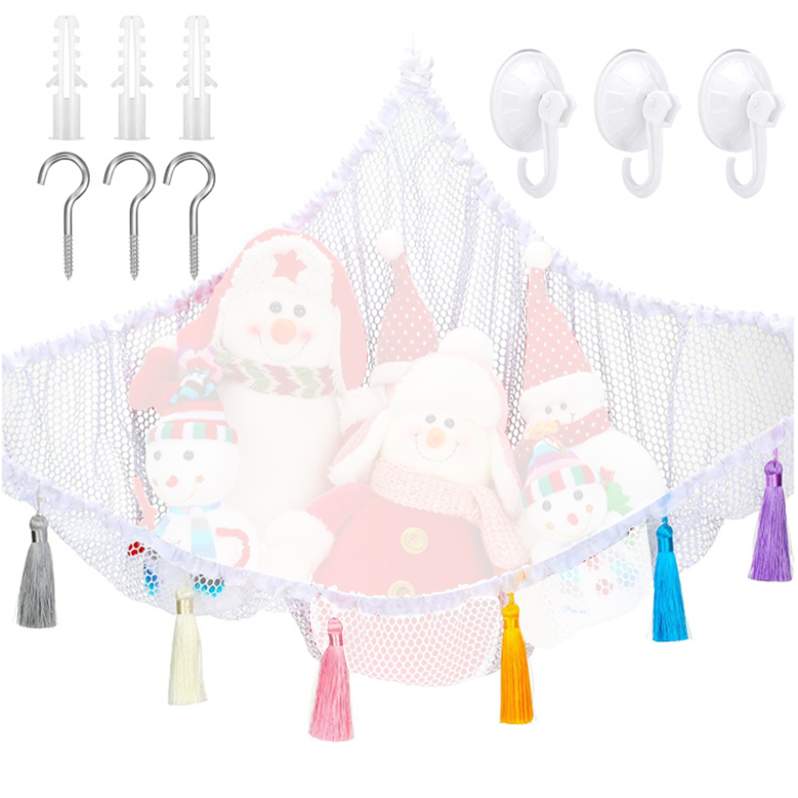 Famure Toy Storage HammockPlush Toy Hangings OrganizerToy Storage