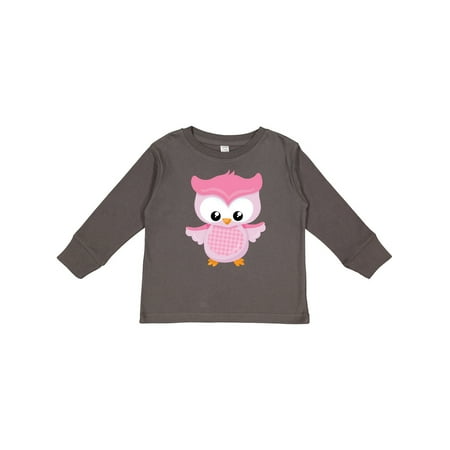 

Inktastic Cute Pink Spring Owl Gift Toddler Toddler Girl Long Sleeve T-Shirt