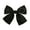 Black, variant on 7 Inch Satin Floppy Hair Bow (Champagne)