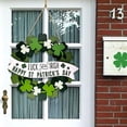 thumbnail image 2 of Beforeyayn St. Patrick's Day Decorative Hanging, Irish Festival Clovers Theme Wooden Ornament, Party Decoration for Door, Wall, Indoor Festive Display, Holiday Home Decor, 2 of 6