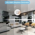 thumbnail image 2 of 6-Pack Dimmable LED Recessed Spotlights, 6W 4000K Natural White, IP65, Ultra-Thin 35mm, Hole Diameter Φ68-80mm, AC230V, Compatible with Philips, 2 of 5