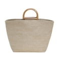 thumbnail image 2 of Bolsa de playa para mujer de verano elegantes con asa superior para vacaciones junto al mar (caqui) Ndcxsfigh Para Estrenar, 2 of 9