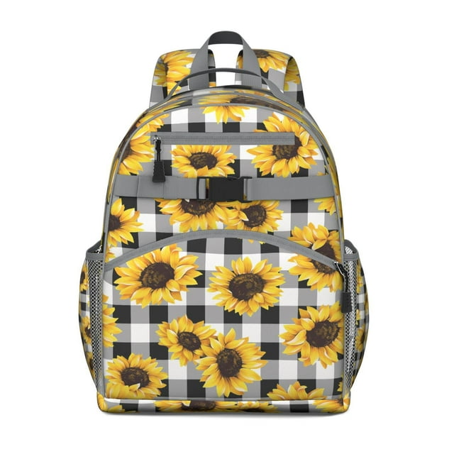 Sunflower with Inspirational Quote Backpack - Waterproof & Organized