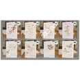 thumbnail image 4 of 3 tarjetas de feliz cumpleaños elegantes blancas de piezas, tarjetas de felicitación de cumpleaños de mujer con flores doradas y plateadas, 4 of 4