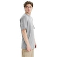 thumbnail image 2 of Hanes Beefy-T Men's Heavyweight Cotton T-Shirt (Big & Tall Sizes) Light Steel 4XT, 2 of 10