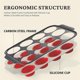 thumbnail image 5 of Silicone Muffin Pan with Metal Frame, Egg Bite Maker Silicone Molds for Baking, Cupcake Pans 12 Regular Size Red, 5 of 5