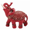 thumbnail image 1 of Figura decorativa de Feng Shui para la riqueza: estatua de elefante de resina con vestimenta ceremonial para la buena suerte y la prosperidad, adorno decorativo para el hogar, la oficina o la e, 1 of 6