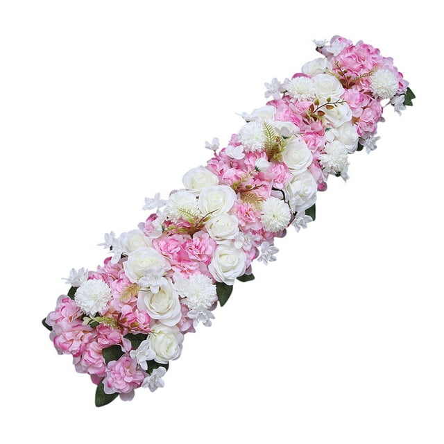 Panel de flores de fondo, decoración de flores de seda, Panel Floral, rosa Artificial para fondo de boda, pared, puerta, fiesta, Día de San Valentín rosa