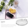 thumbnail image 5 of PENIKOKO Living Room Large Tray Silver Round Serving Platters for Parties 1Pcs, 5 of 5