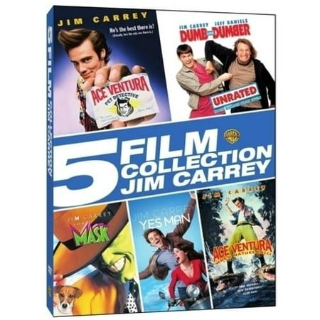 5 FIlm Collection: Jim Carrey - Ace Ventura: Pet Detective / Dumb And Dumber / The Mask / Yes Man / Ace Ventura: When Nature Calls