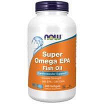 NOW Supplements, Super Omega EPA, 360 EPA / 240 DHA, Molecularly Distilled, Cardiovascular Support*, 240 Softgels