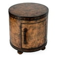 thumbnail image 1 of Beaumont Lane Table d'Extrémité en Bois Traditionnelle Ronde en Brun, 1 of 8