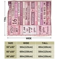 thumbnail image 5 of Sweet 16 Gifts for Girls Blanket, 16th Birthday Decorations for Girls, Best Gifts for 16 Year Old Girls, 16 Year Old Girl Gift Ideas Bday Decor Blankets 50"X40", 5 of 5