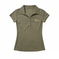 thumbnail image 2 of Vintage Alt Tees Grunge Polo Shirts Unisex 2000s Short Sleeve Collared Tops Army Green M, 2 of 4