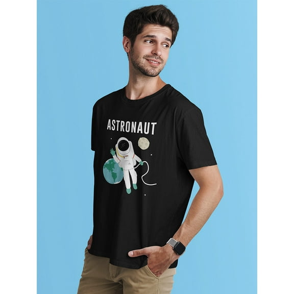 Astronaut Floats In Space Tee Men's -Image by Shutterstock