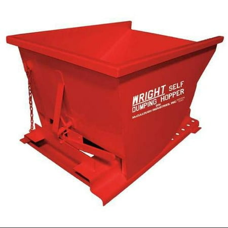 Self Dumping Hopper,4000 lb.,Red G0100226