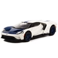 thumbnail image 2 of 2022 Ford GT "1964 Prototype Heritage Edition" White Metallic with Blue Hood and Stripe 1/64 Diecast Model Car by Greenlight, 2 of 3