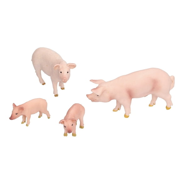 Figurines De Cochon Jouet Simulation Ferme Cochon Animaux Modèle Figurines  Ensemble De Jouets Préscolaire éducatif Apprendre Cognitif Toys4pcs 